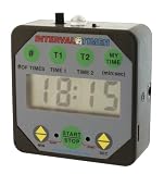 Interval Workout Timer TMR05-B Black with volume control: Boxing, Wrestling, Martial Arts, MMA, HIIT, Endurance, Strength, Fitness