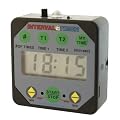 Interval Workout Timer TMR05-B Black with volume control: Boxing, Wrestling, Martial Arts, MMA, HIIT, Endurance, Strength, Fitness