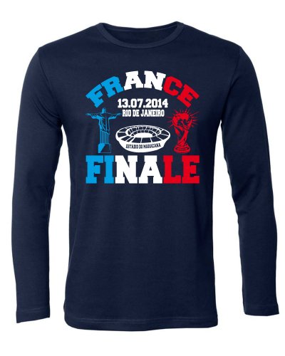 FRANKREICH FAN SHIRT – RIO DE JANEIRO FINALE 13.07.2014 3353(HL-N) Gr. S