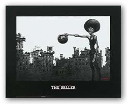 The Baller by Justin Bua 16"x11" Art Print Poster