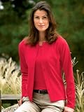 Jonathan Corey Womens Button Sweater (Size=S,Color=Red)