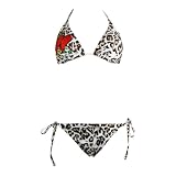 2 Pc Bikini Set Sublimation Leopard Top Bottom