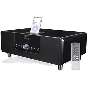 MICROLAB MD332 iPod 2.1 Stereo System with Alarm Clock AM FM and Remote Control by MicroLab