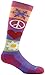 Darn Tough Merino Wool Ski Peace Love Snow Over-The-Calf Ultralight Sock - Junior's