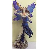 Fairy Statue Figurine Mystical Fairy Statue Hand Painted 3.5L 1.5W 7H (Lost World Imports)