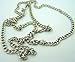 Needzo Religious Gifts Stainless Steel Heavy Endless Curb Chain for Saint Medals or Crosses, 24 Inch