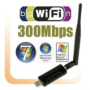 Wireless N G 802.11n g USB Wifi Network Adapter with 5 dBi antenna Up to 300Mbps by 