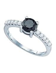 0.99CTW BLACK DIAMOND FASHION RING