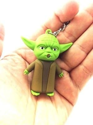 Luminous Sound Master Yoda LED Key Chain Green