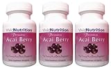 Vivid Nutrition PREMIUM PURE ACAI BERRY (3 Bottles) Pure Acai Berry Weight Loss, Colon Cleanse and Detox Diet Supplement 41kP1%2BtZadL. SL160 Vivid Nutrition PREMIUM PURE ACAI BERRY (3 Bottles) Pure Acai Berry Weight Loss, Colon Cleanse and Detox Diet Supplement