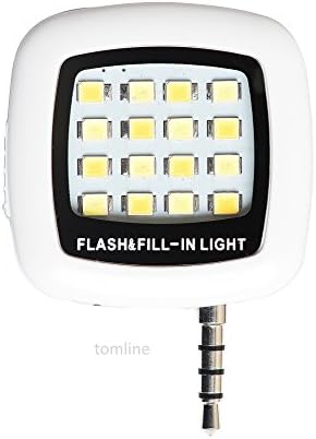 Selfie Light Fill-In Light Universal Flashes On-Camera LED Flash For iPhone Fire Phone Android Tablets Makes Awesome Selfies - Dimmable - Soft Light - Rechargeable - Portable