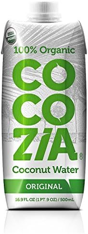 Cocozia 100% Organic Coconut Water 16.9 oz (Pack of 12)
