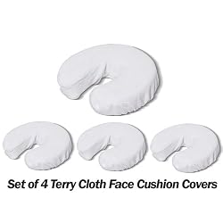 Royal Massage Set of 4 Terry Cloth Fitted Face Cradle Covers