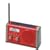 Roberts SOLARDAB-R Solar Powered DAB Radio wth Rechargeable Battery Pack - Red