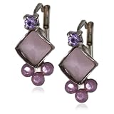 Sorrelli Violet Eyes Purple Crystal Drop Earri