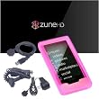 Microsoft Zune HD 16GB, 32GB & Microsoft Zune HD Accessories bundle containing: Premium **PINK** Silicon Skin Case Cover + Microsoft Zune HD Car Charger + Microsoft Zune HD Wall Charger + Microsoft Zune HD Sync Cable + Live*Laugh*Love Silicone Wrist Band!!!