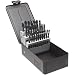 Precision Twist C26R15 High Speed Steel Jobber Drill Bit Set, Black Oxide Finish, Round Shank, Spiral Flute, 118 Degree Point Angle, 26 piece, A to Z