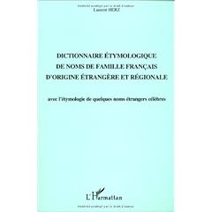 Dictionnaire etymologique de noms de fam