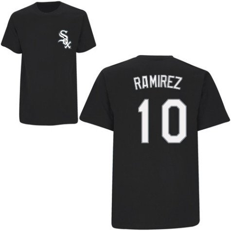 Youth Chicago White Sox #10 Alexei Ramirez Name and Number Tshirt - S 8
