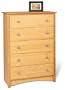 Prepac Sonoma Maple 5-Drawer Chest