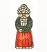 Meyda Tiffany 69864 Mrs. Claus - One Light Accent Lamp, Red and Green Finish