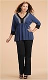 Plus Size Sateen City Trousers