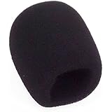 Performance Plus WS-2 Deluxe Foam Barrel Style Windscreen, Black