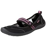 Speedo Women's Beach Runner Water Shoe,Black/Hot Pink Upper/with Black Sole,9