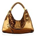 Kenneth Cole New York Large 'No Slouch' Distressed Leather Metallic Hobo