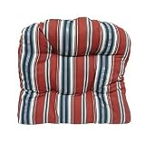 Wicker Patio Furniture Chair Cushion - Lyndhurst Patriot Stripe