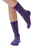 Polka Dot Crew Socks Print Cashmere Blend 6 Color Choices Great Gift Idea