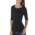 Juniors' Mossimo Supply Co. 3/4 Sleeve Pullover Sweater - Ebony