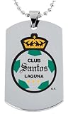 Santos Laguna Soccer Team logo Color Dogtag Necklace w/Chain and Giftbox