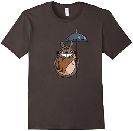 Men's Totowok tshirt--cute--forest spirit Medium Asphalt