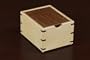 3" X 5" Maple w/ Walnut Lid Recipe Card Box