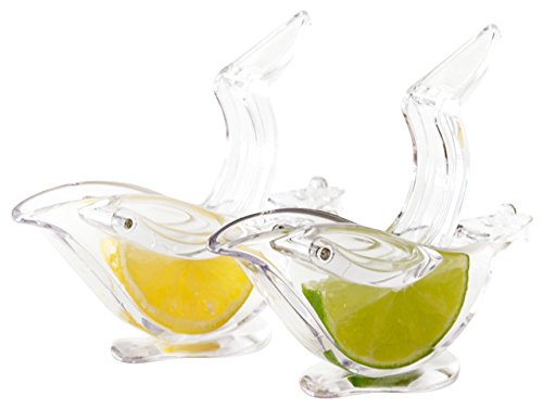 Press Art 4014 855281004014 Lemon and Lime Squeezer (Pack of 2), Clear Press Art 4014 855281004014 Lemon and Lime Squeezer (Pack of 2), Clear