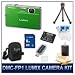Panasonic LUMIX DMC-FP1 FP1 Green Digital Camera, 12 MP, 4x Optical Zoom, 2.7
