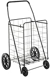Whitmor 6318-2678 Deluxe Rolling Utility Cart, Black