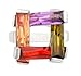 JanKuo Jewelry Silver Tone with a Combination of Four Long Bar Multi-Color CZ Ring with Gift Box
