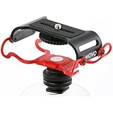 Movo SMM5-R Universal Microphone and Portable Recorder Shock Mount - Fits the Zoom H4n, H5, H6, Tascam DR-40, DR-05, DR-07 with 1/4" Mounting Screw (2016 Latest Version)