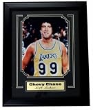 Chevy Chase Fletch Lakers w/Afro 8x10 Framed w/Plate