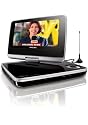 Philips PET 745 Tragbarer DVD-Player (7" LC-Display, DivX-zertifiziert, 5 Stunden Akku, DVB-T) schwarz/silber