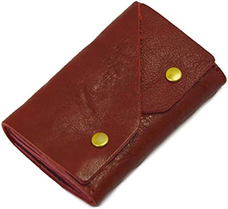 Made in Japan Tochigi leather(Genuine) Snap Coin Case Purses Wine