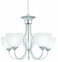 Thomas Lighting Pl8015-78L Tahoe Five-Light Energy Star Certified Chandelier, Brushed Nickel