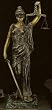 Executive Lawyer Gift Bronze 23" Blind Lady Justice On Marble Base Statue Sculpture