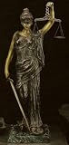 Executive Lawyer Gift Bronze 23" Blind Lady Justice On Marble Base Statue Sculpture