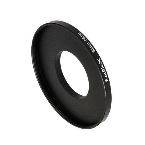 Fotodiox Metal Step Up Ring Filter Adapter, Anodized Black Aluminum 30mm-58mm, 30-58 mm