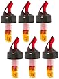 (6 Pack) Orange Measured Bottle Pourer - Auto Measuring 1/2 oz.