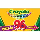 Crayon, Crayola, 96 Ct., Regular Size, Built-In Sharpener, Assorted Colors BIN520096
