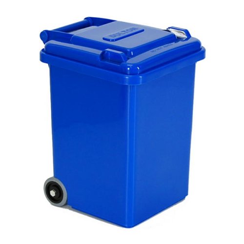 プラスチック トラッシュカン 18L ブルー 